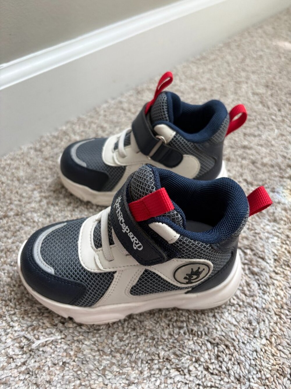 Prince Kids Navy, White & Pink Athletic Sneakers